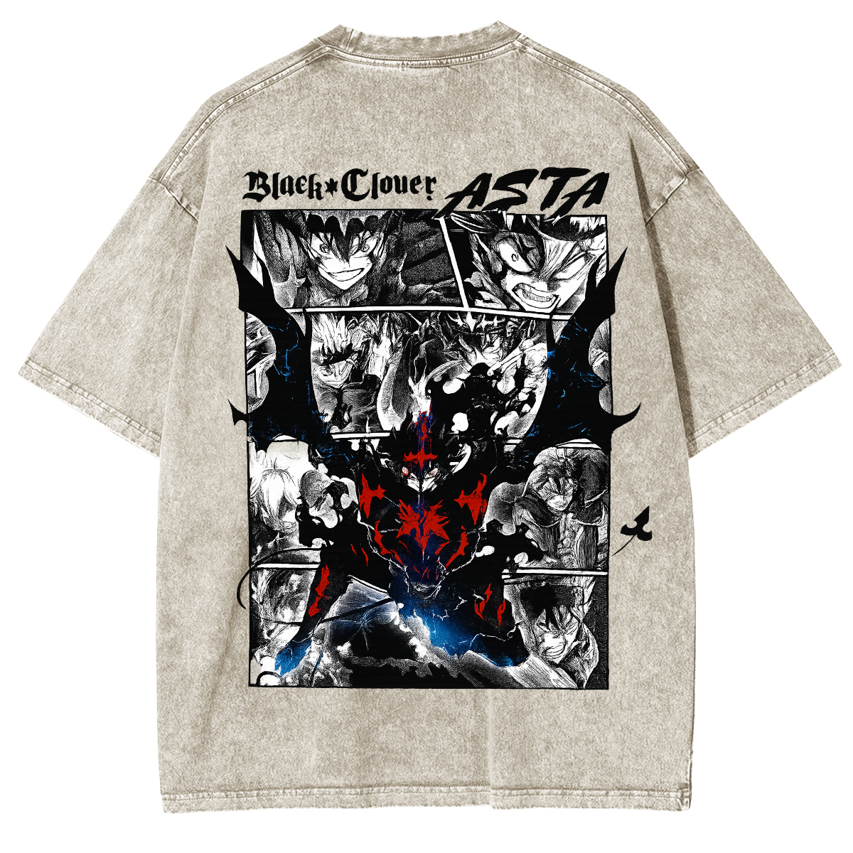 Black Clover Unisex Washed T-Shirt