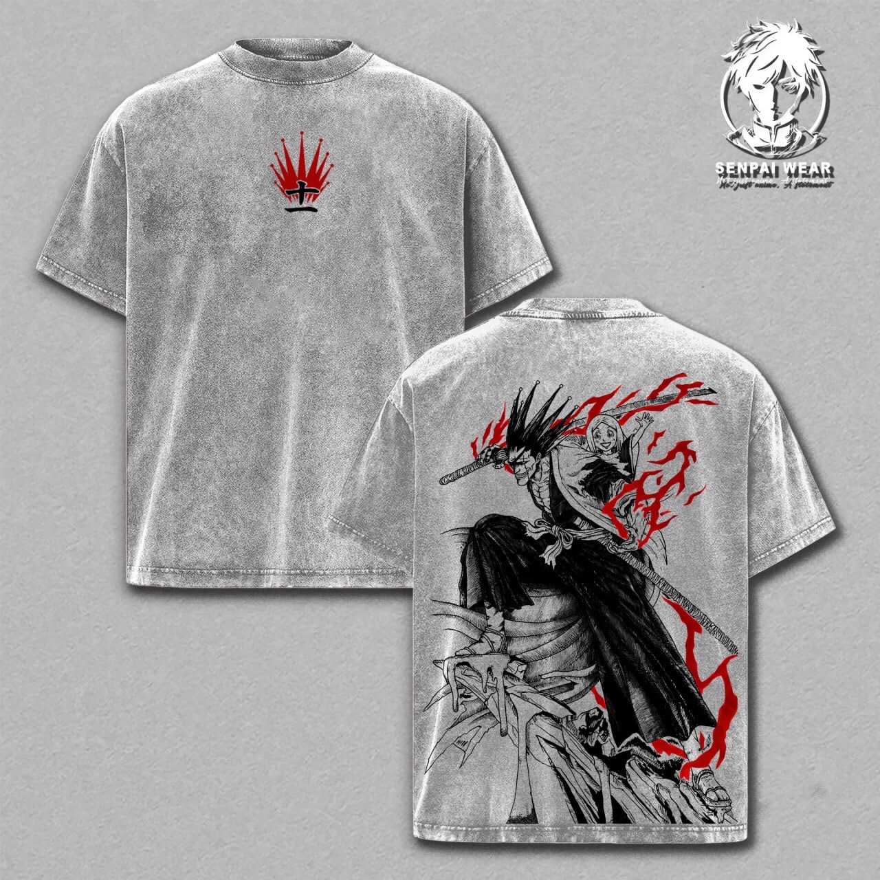 [Copy]Toji Fushiguro Jujutsu Kaisen Vintage  Washed T-shirt/Crewneck/Hoodie