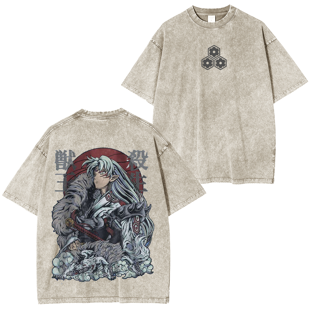 Inuyasha Vintage Unisex  Washed T-Shirt