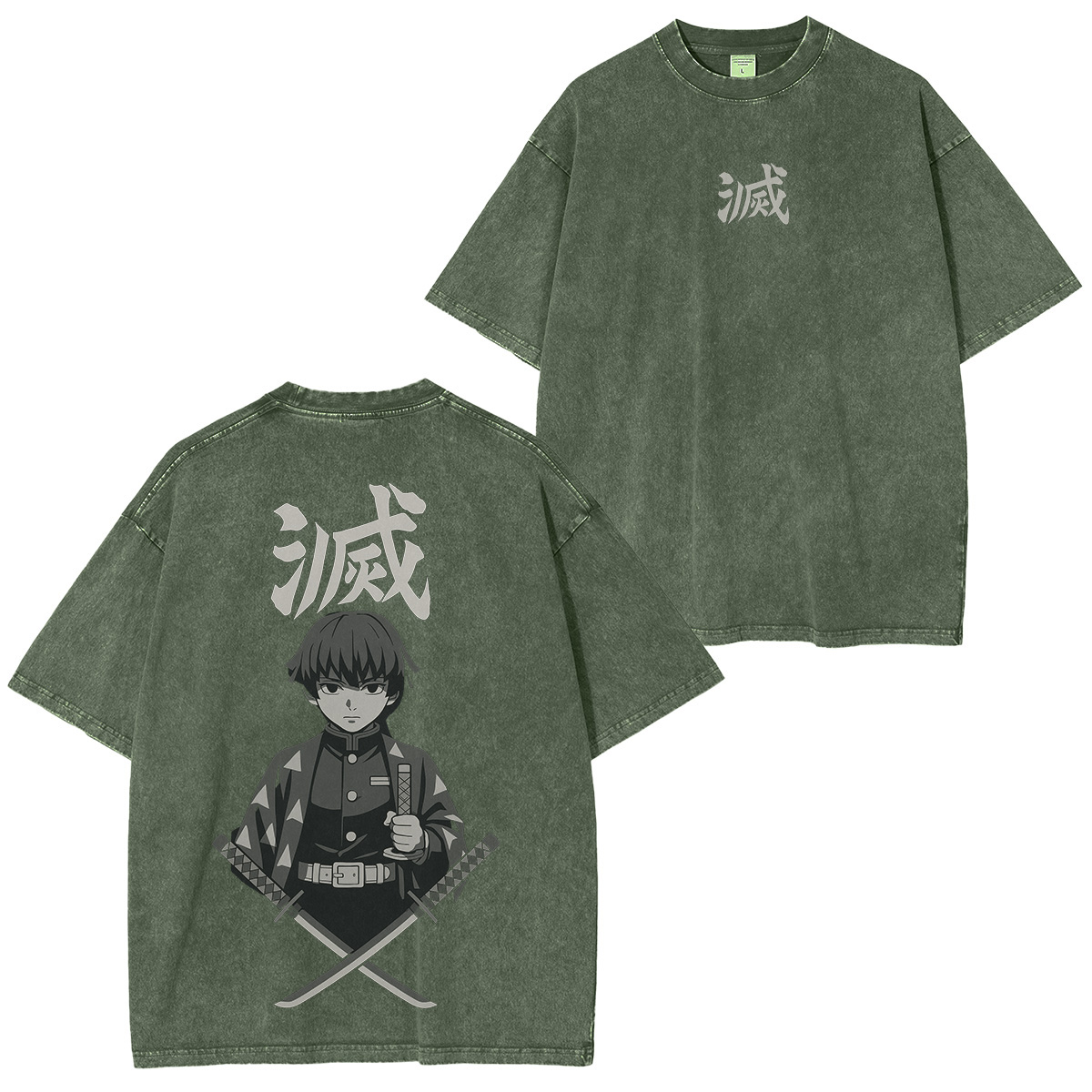 Zenitsu Demon Slayer Unisex Fit Washed T-Shirt