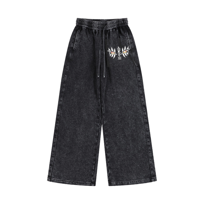 Akaza,Demon Slayer  Unisex Washed Pants