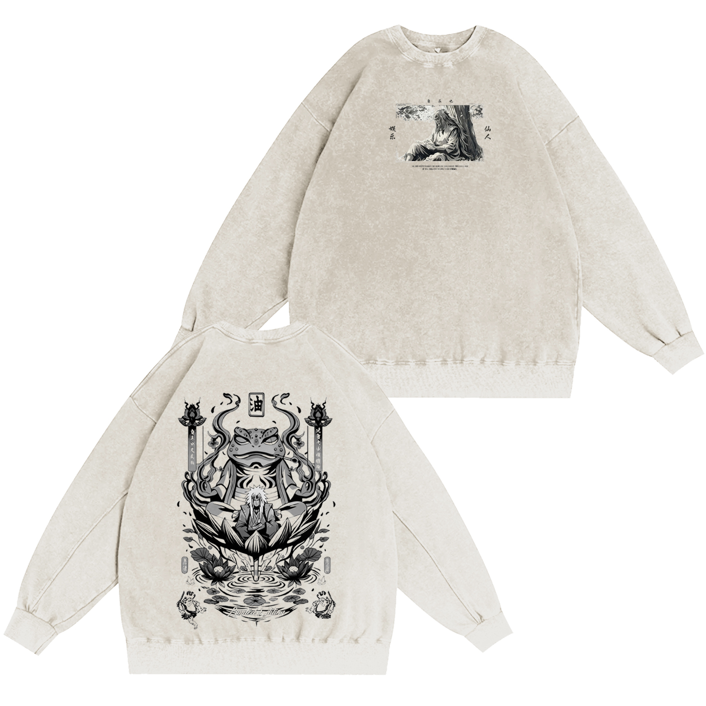 Naruto: Jiraiya &the Toad Sage of Myoboku Mountain Vintage T-shirt/Crewneck/Hoodie