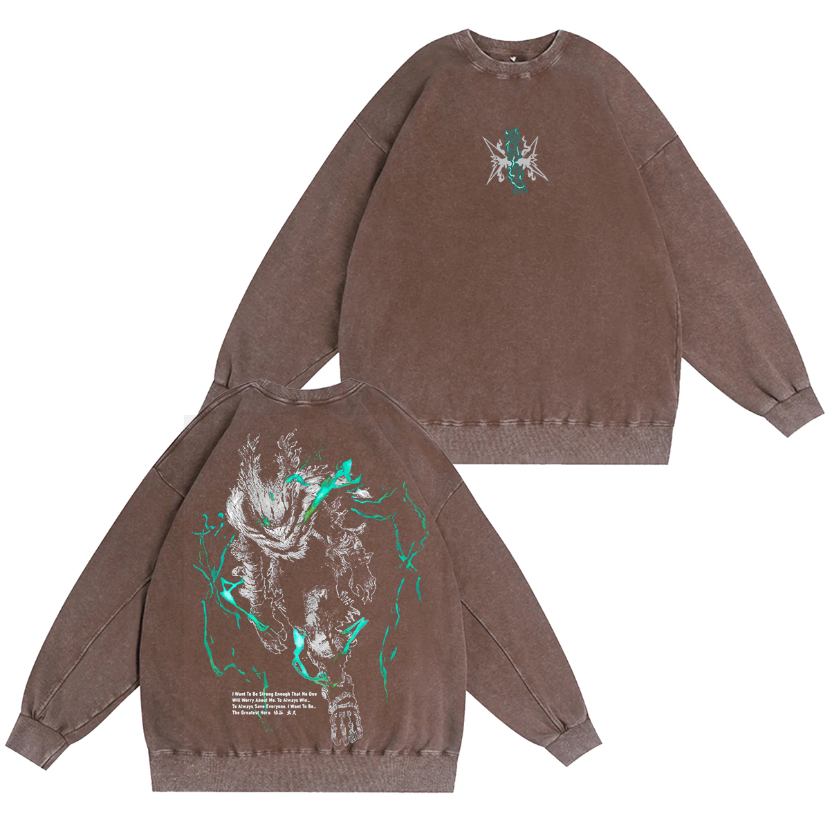 Camisa Midoriya Vigilant -My Hero Academia Vintage washed T-shirt/Crewneck/Hoodie