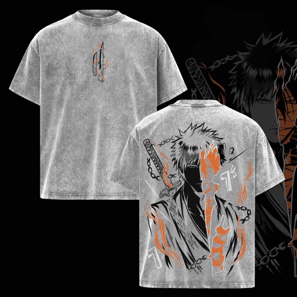 Bleach ichigo Vintage Washed T-shirt/Crewneck/Hoodie