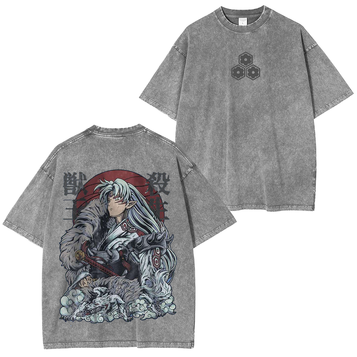 Inuyasha Vintage Unisex  Washed T-Shirt