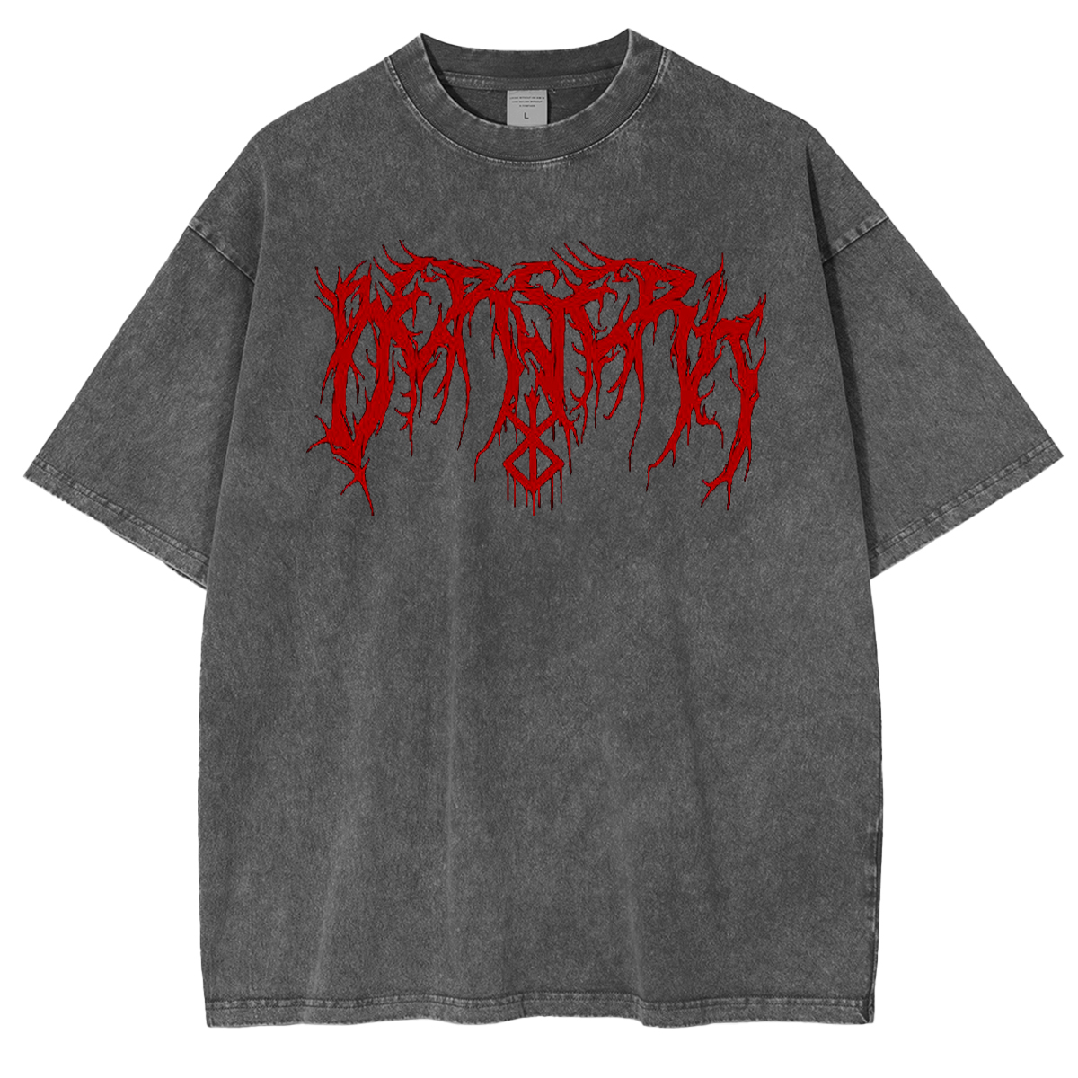 Berserk Acid Vintage Washed Oversize T-Shirt