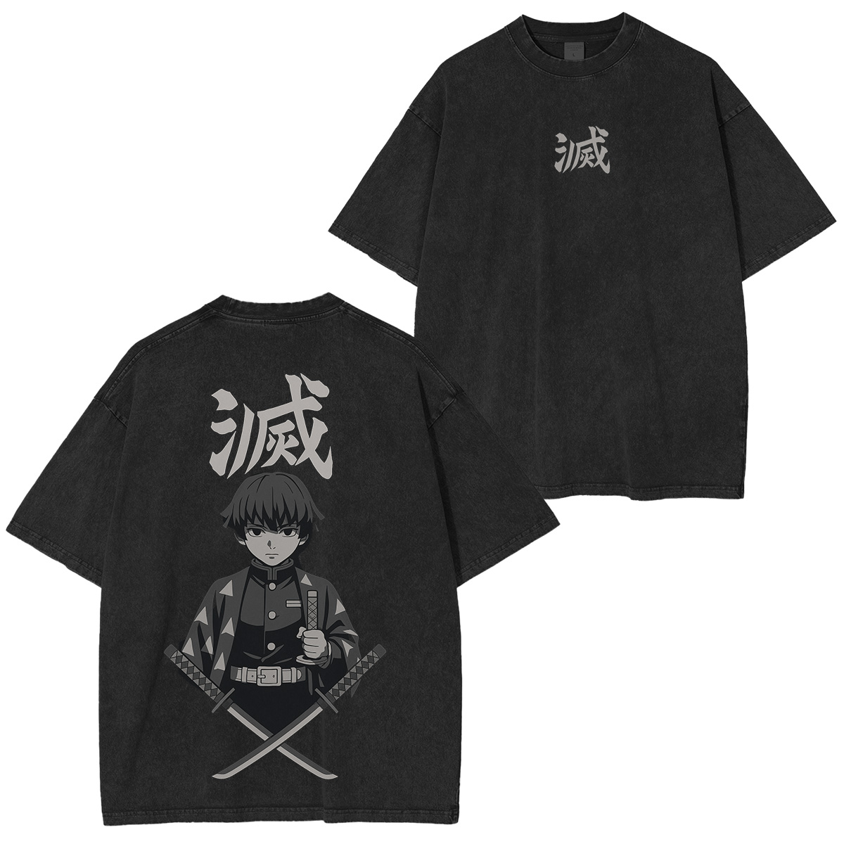 Zenitsu Demon Slayer Unisex Fit Washed T-Shirt