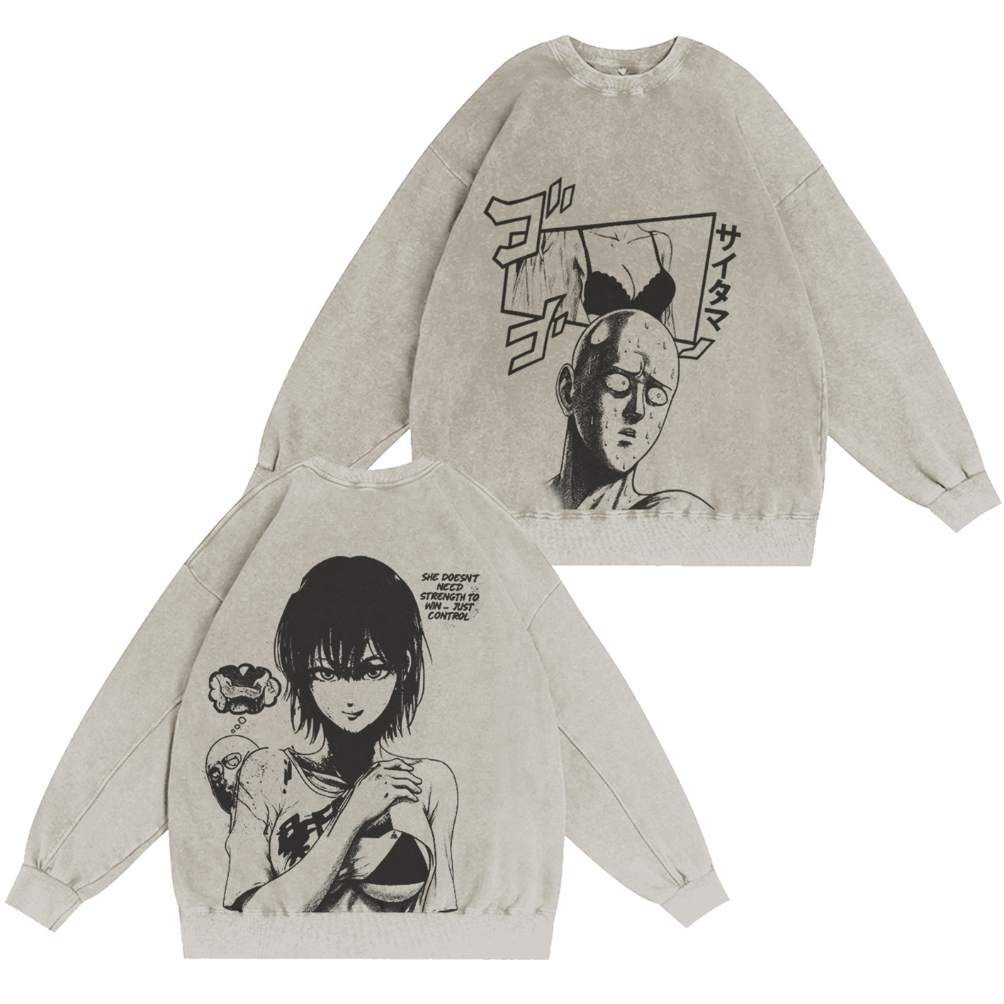 saitamafubuki onepunchmanseason3 Vintage Washed T-shirt/Crewneck/Hoodie