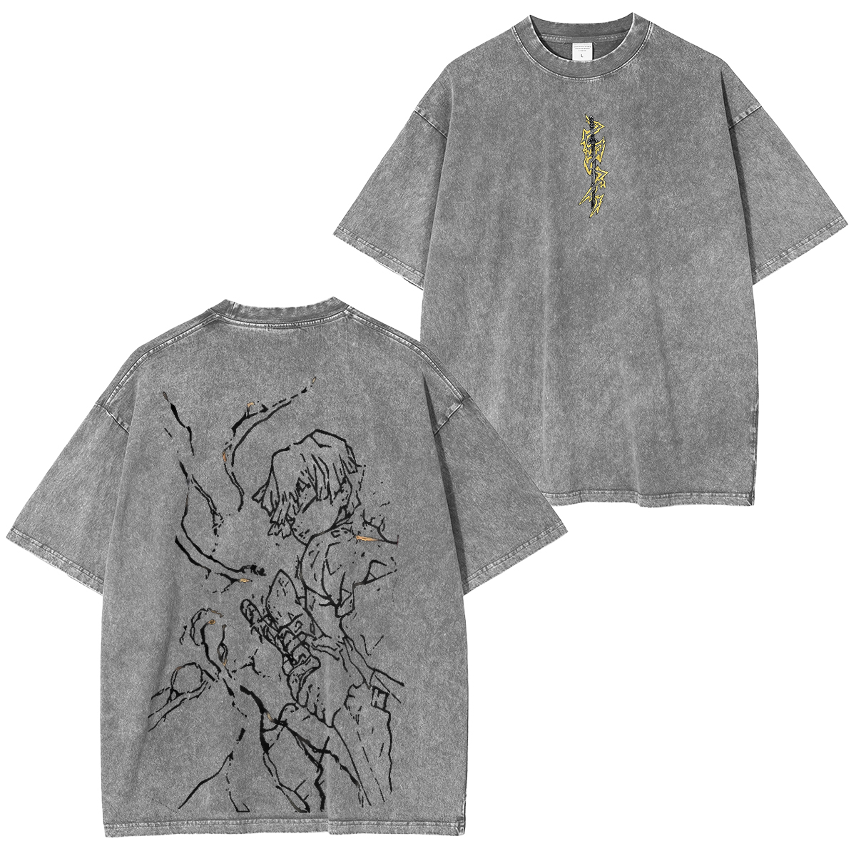 Akaza,Demon Slayer Vintage Tee