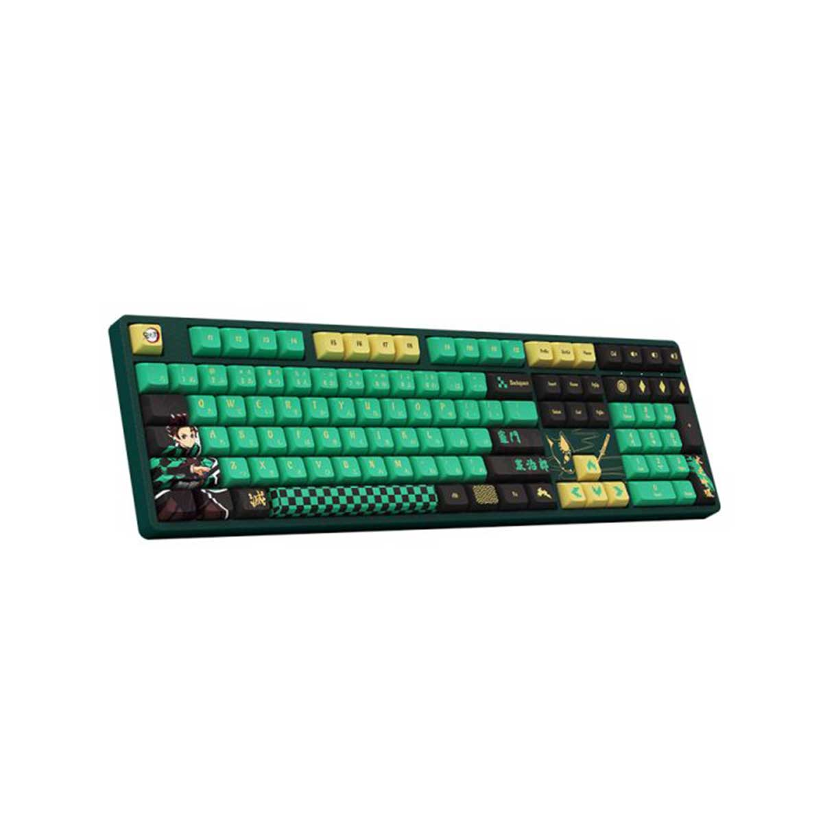 Demon Slayer Tanjirou 5108B Plus Multi-Modes RGB Hot-Swappable Mechanical Keyboard (Akko V3 Cream Yellow Pro)