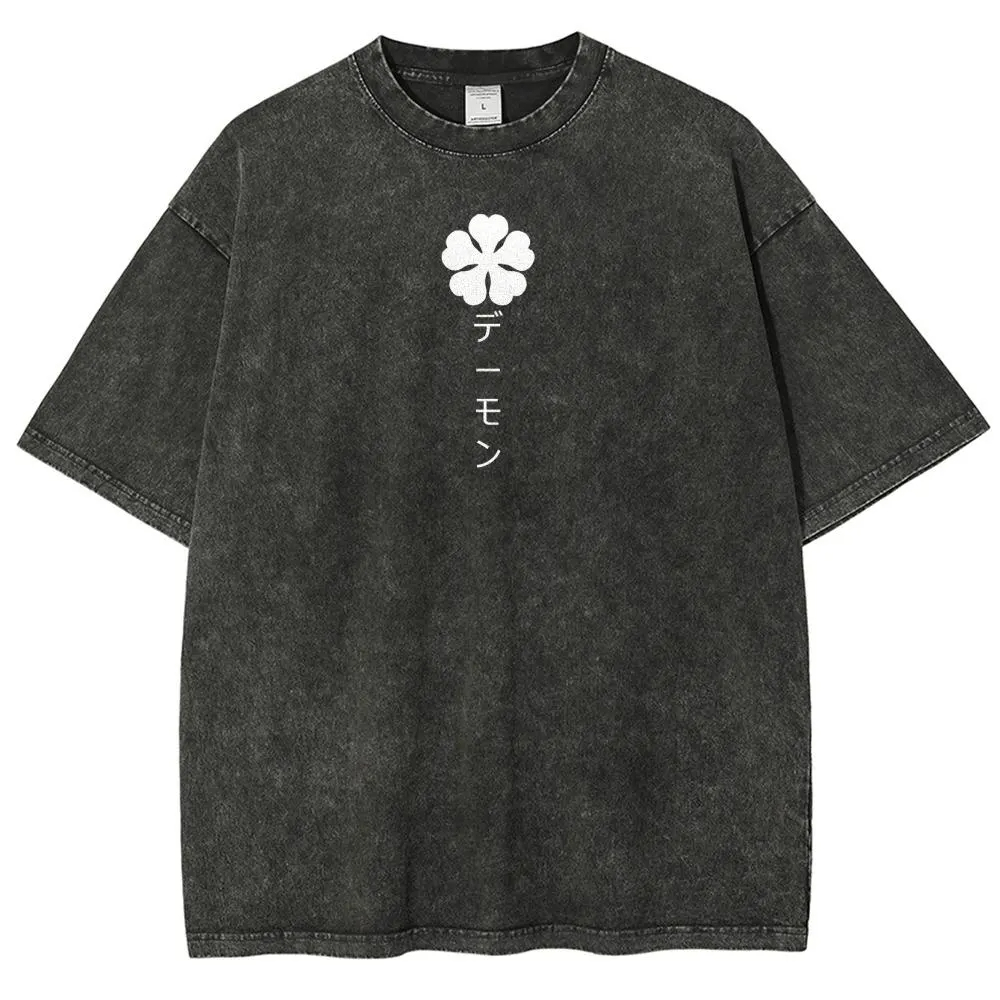 Black Clover Vintage Washed Unisex T-Shirt