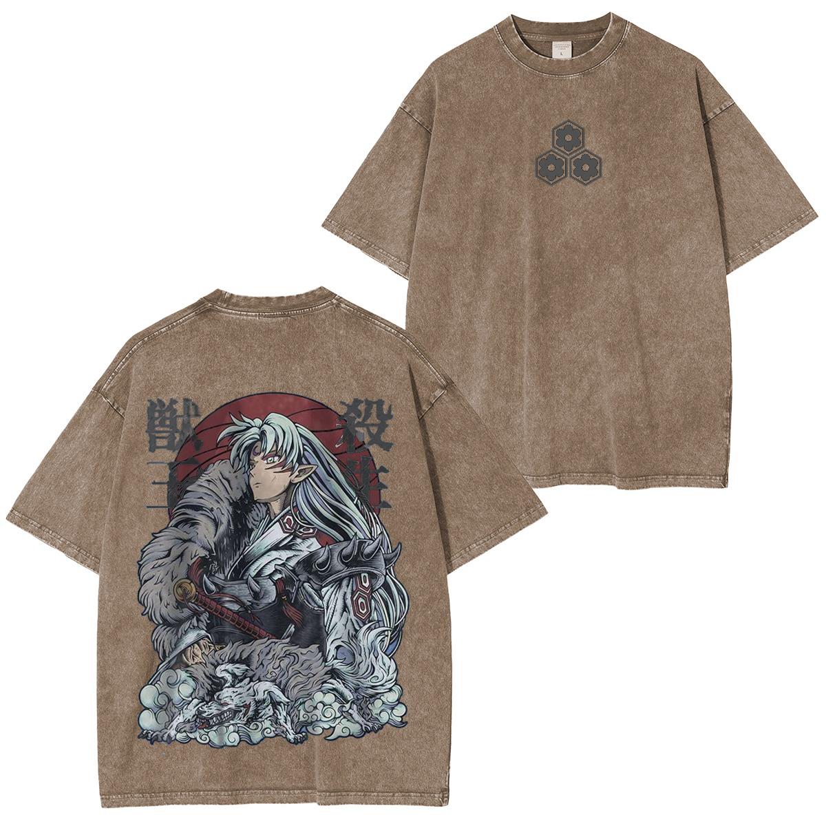 Inuyasha Vintage Unisex  Washed T-Shirt