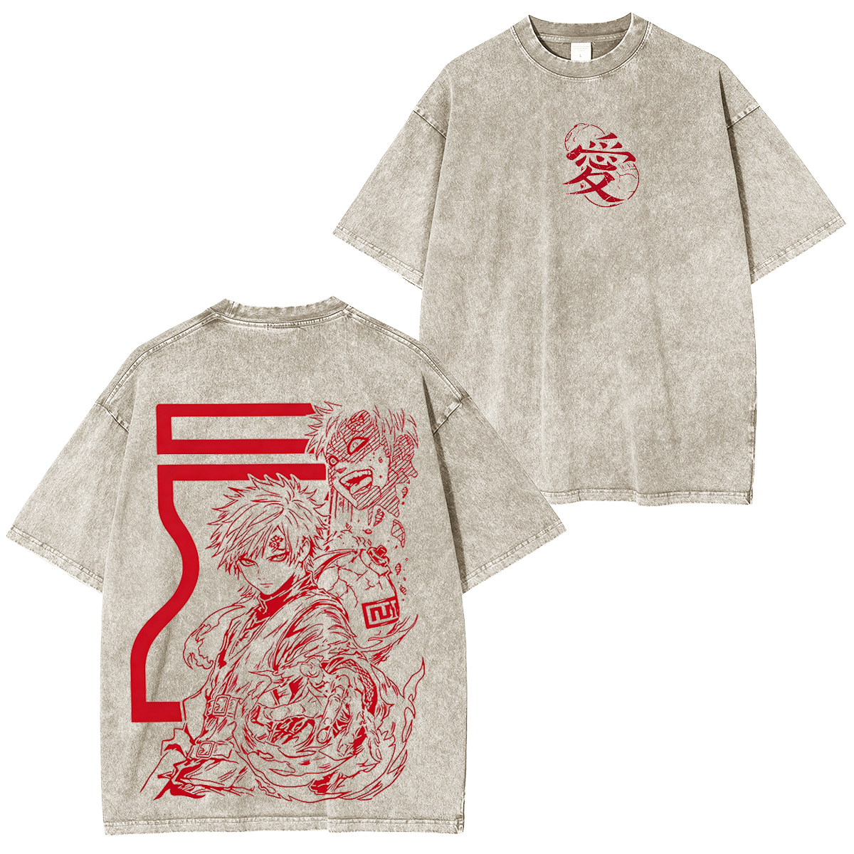 Naruto Vintage Unisex  Washed T-Shirt
