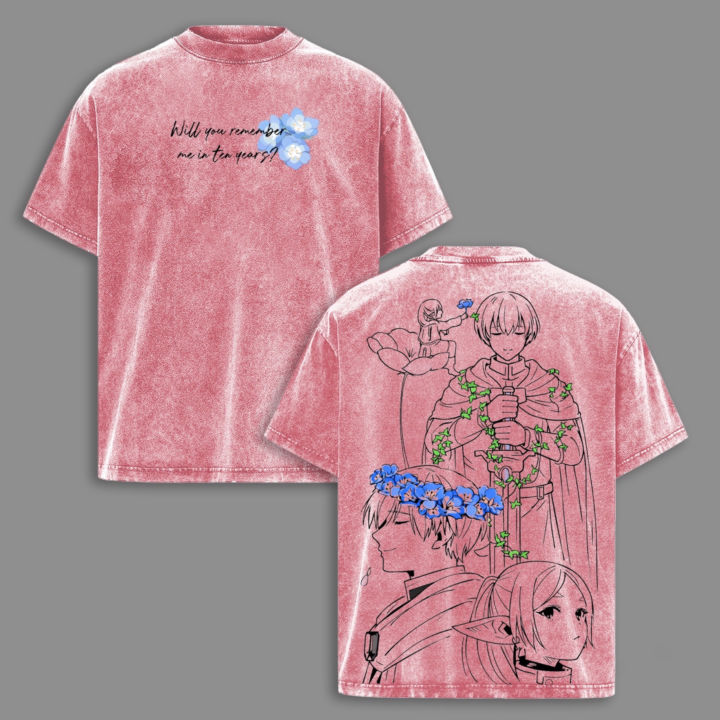 Frieren Beyond Journeys End Washed T-shirt/Crewneck/Hoodie