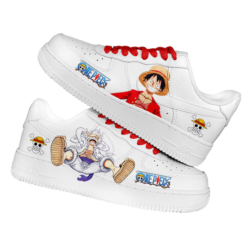  One Piece Straw Hat Af1 Sneakers