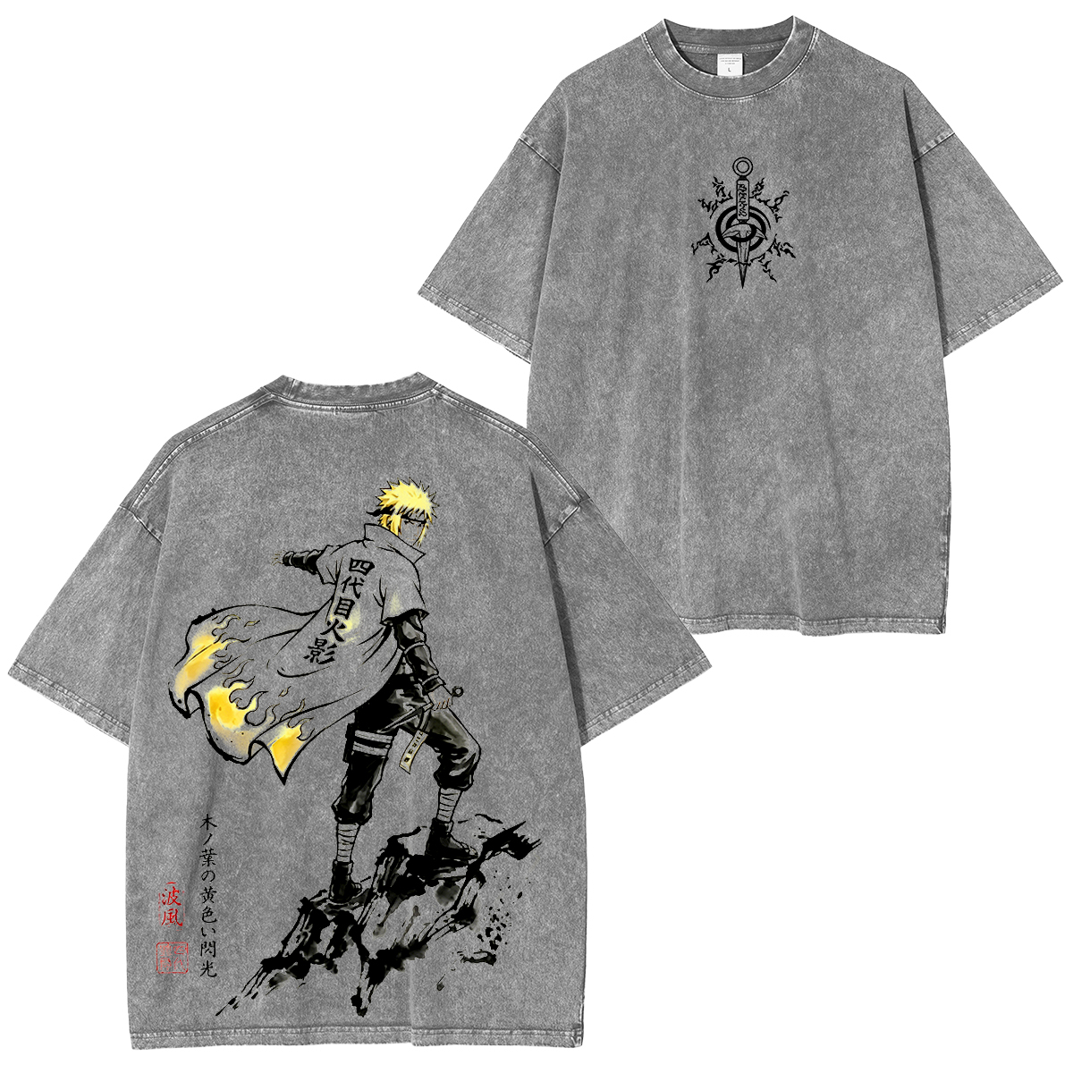 Naruto Anime Washed T-shirt