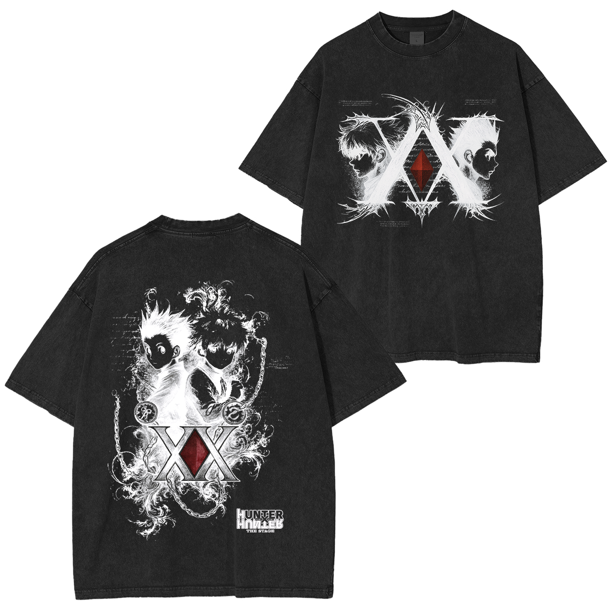 Killua x Gon Hunter x Hunter Vintage Washed T-shirt/Crewneck/Hoodie