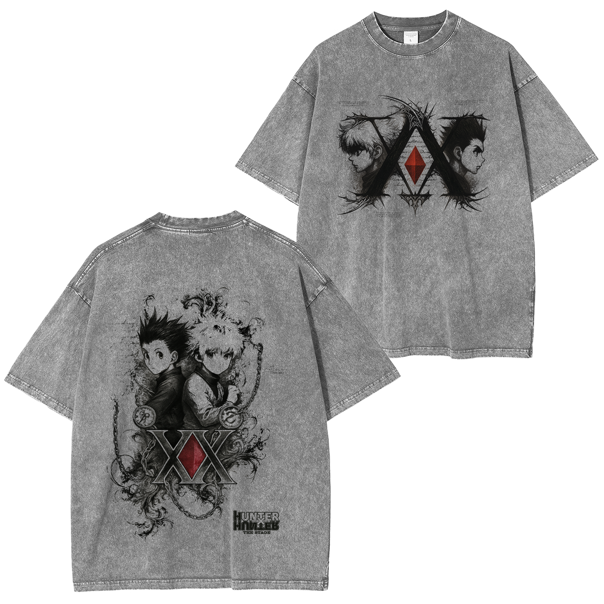 Killua x Gon Hunter x Hunter Vintage Washed T-shirt/Crewneck/Hoodie