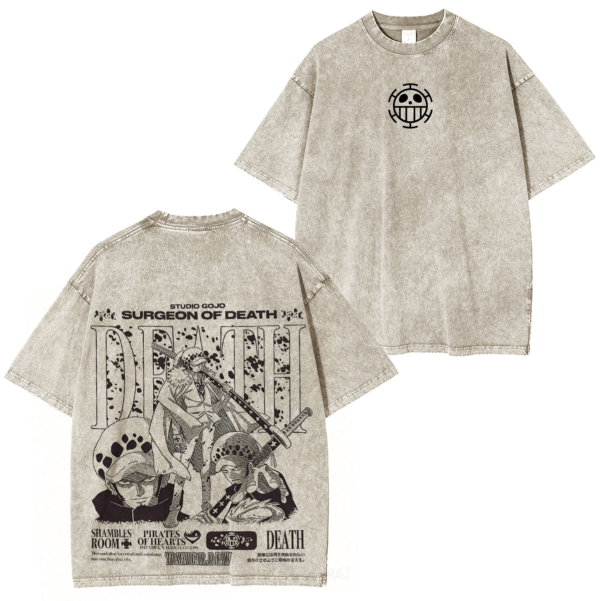 One Piece Vintage washed T-shirt/Crewneck/Hoodie