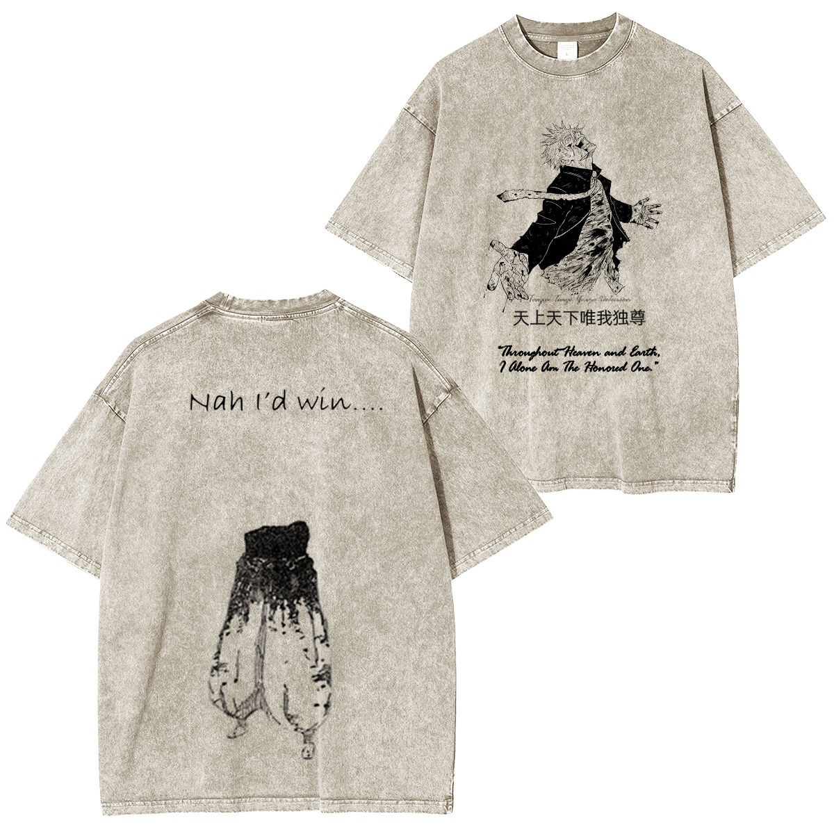 Jujutsu Kaisen :Satoru Gojo Vintage washed T-shirt/Crewneck/Hoodie