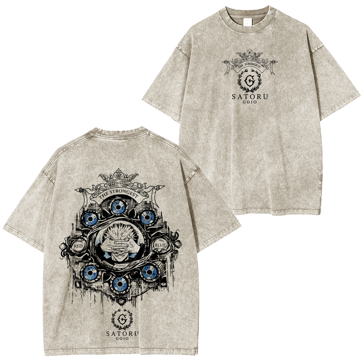 Jujutsu Kaisen :Satoru Gojo washed T-shirt/Crewneck/Hoodie