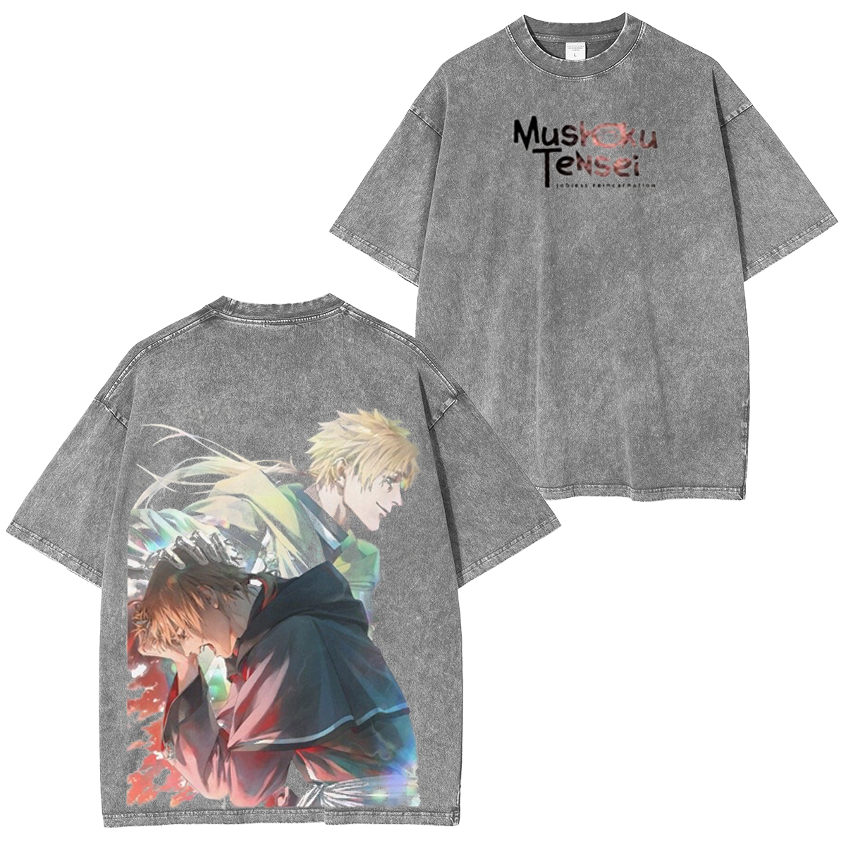 Mushoku Tensei: Jobless Reincarnation Anime Vintage Washed T-shirt/Crewneck/Hoodie
