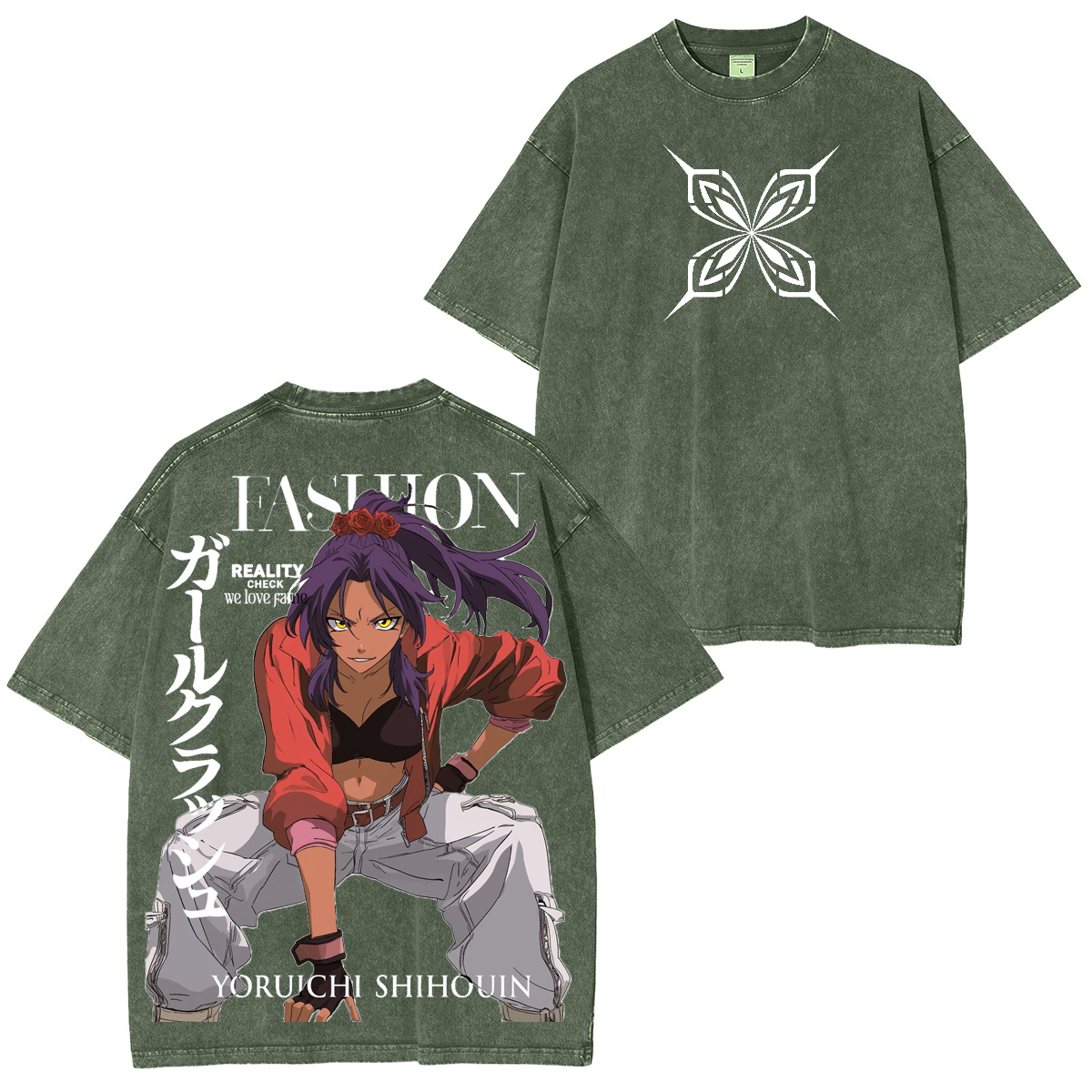 Yoruichi Shihouin Bleach Washed T-shirt/Crewneck/Hoodie