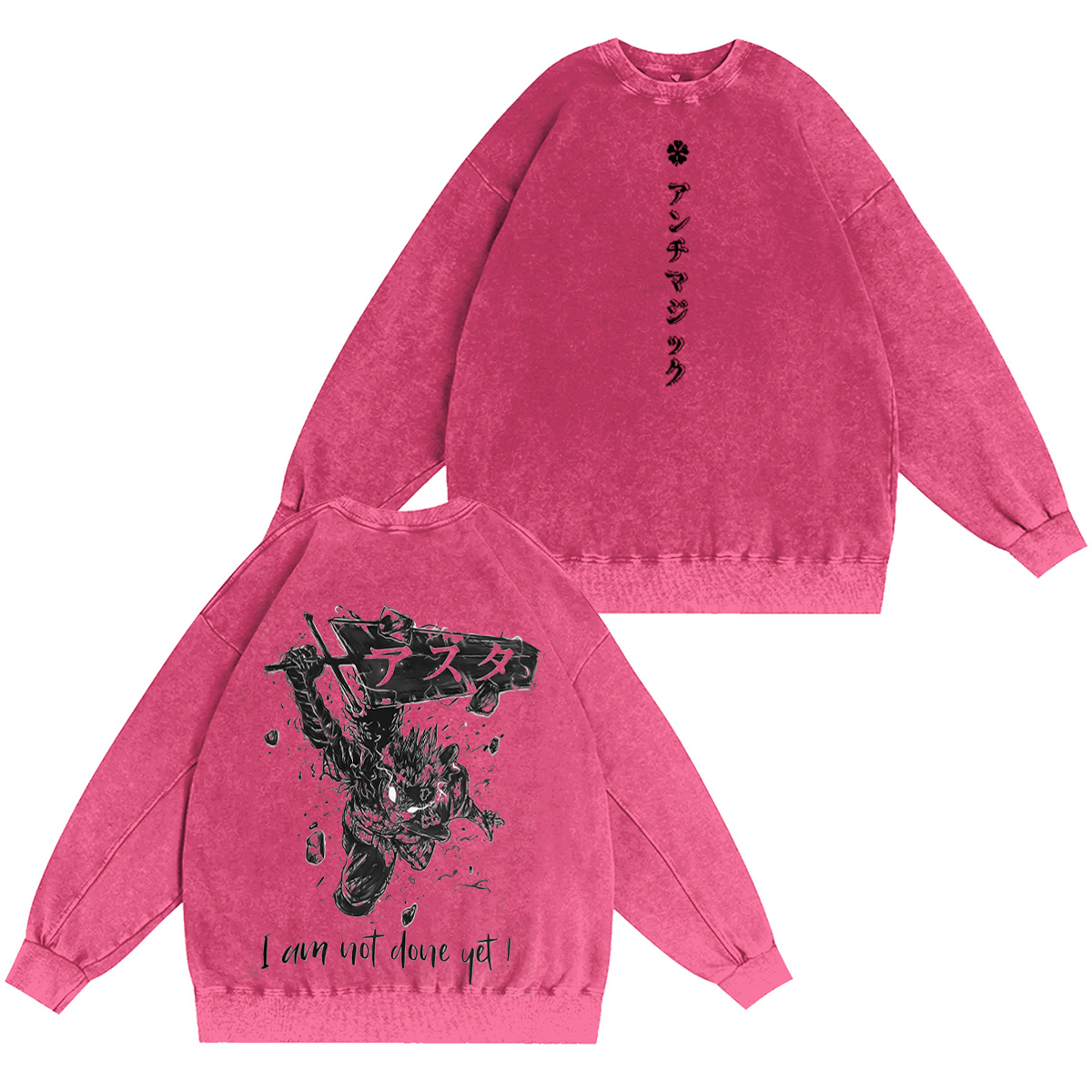 Black Clover Washed T-shirt/Crewneck/Hoodie