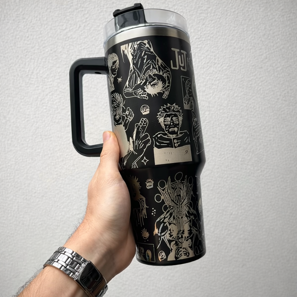 Jujutsu Kaisen Themed engraved Stanley Tumbler Cup