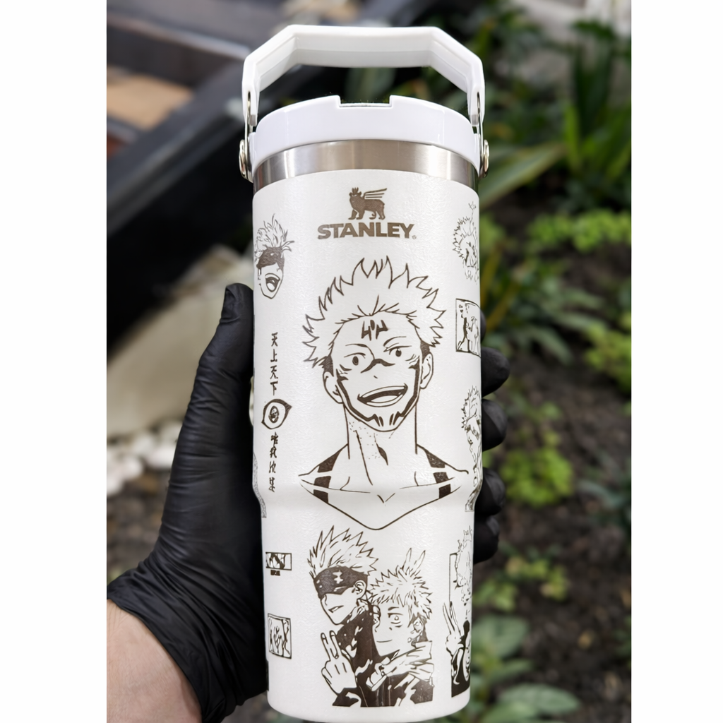 Jujutsu Kaisen Themed engraved Stanley Tumbler Cup