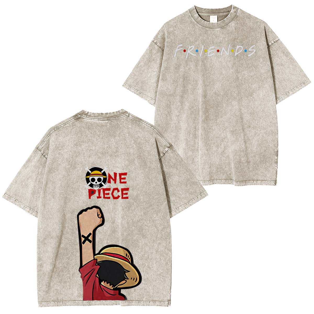 One Piece Vintage Washed Unisex T-Shirt