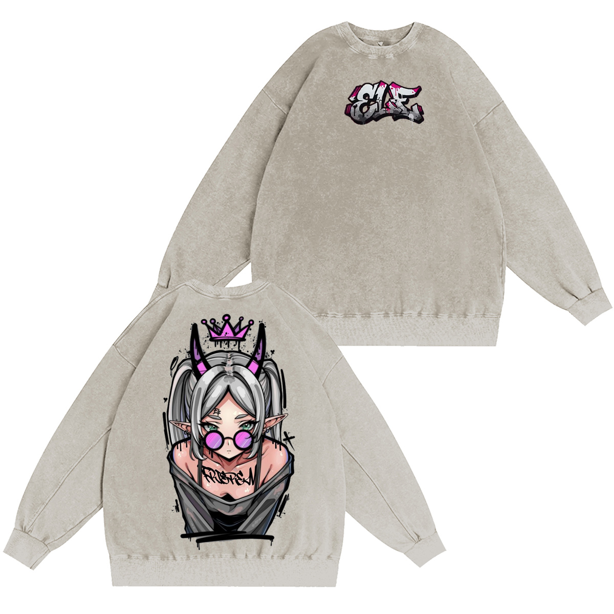 Frieren: Beyond Journey's End Washed T-shirt/Crewneck/Hoodie