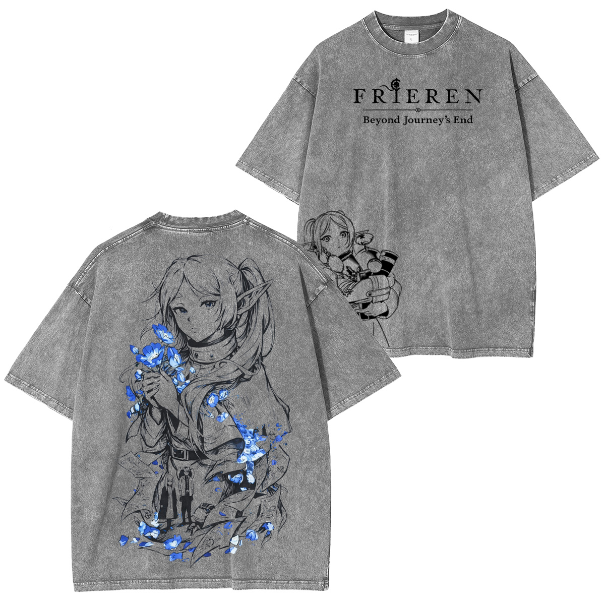 Frieren Beyond Journey's End Washed T-shirt/Crewneck/Hoodie