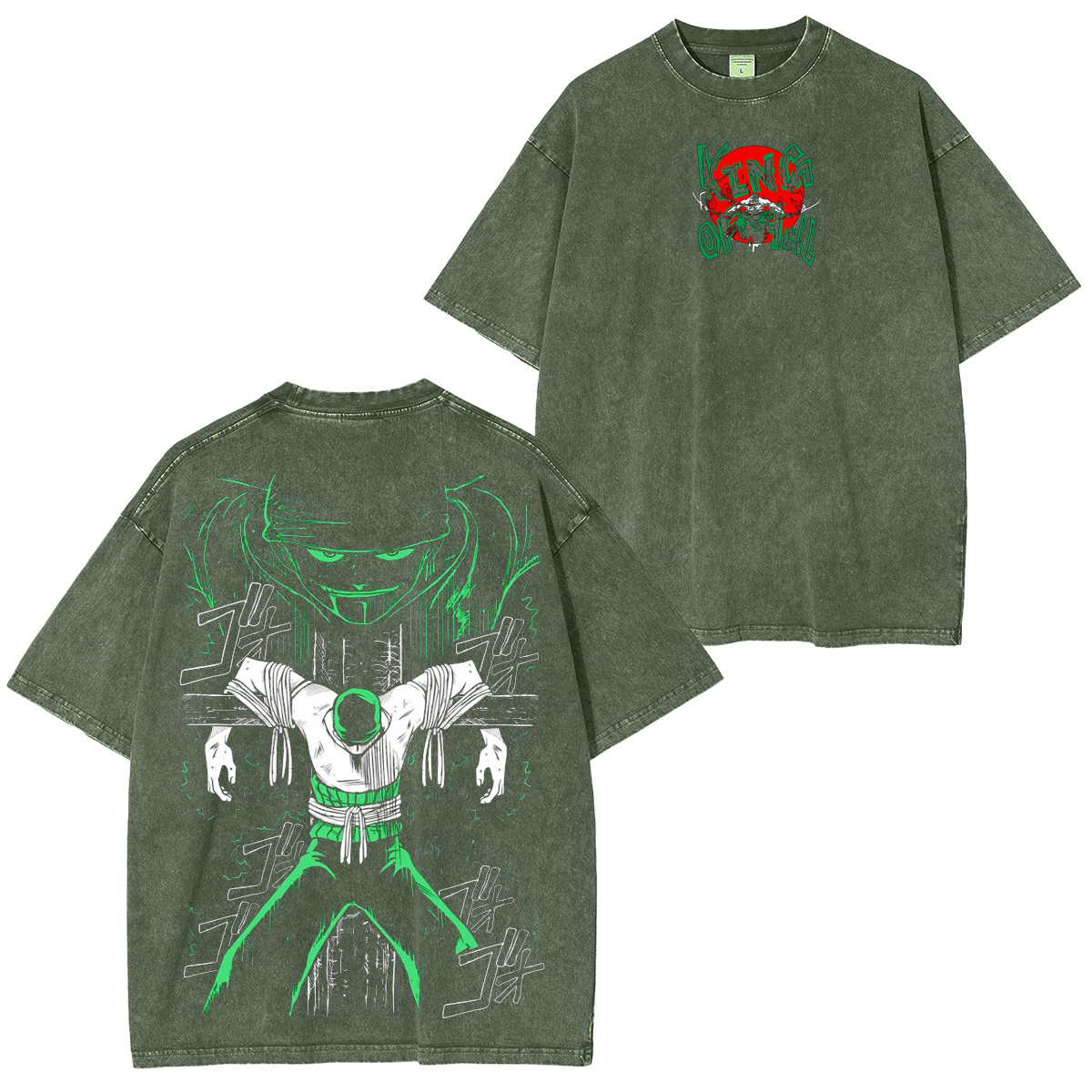 Roronoa Zoro One Piece Washed T-shirt/Crewneck/Hoodie
