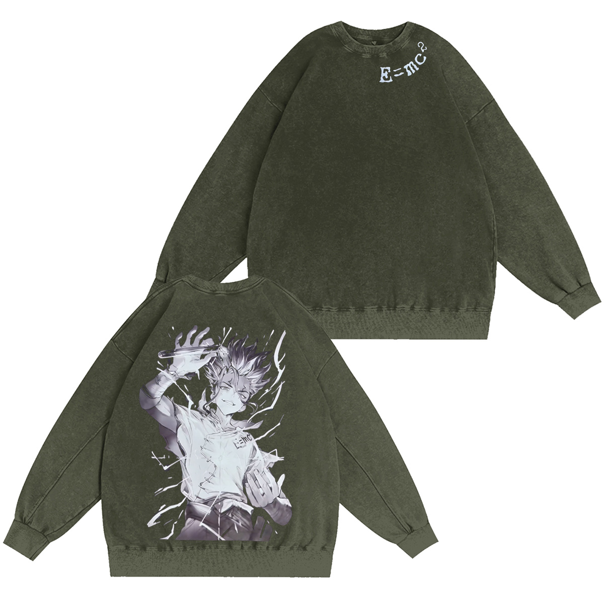 Senku Ishigami Dr. Stone Washed T-shirt/Crewneck/Hoodie