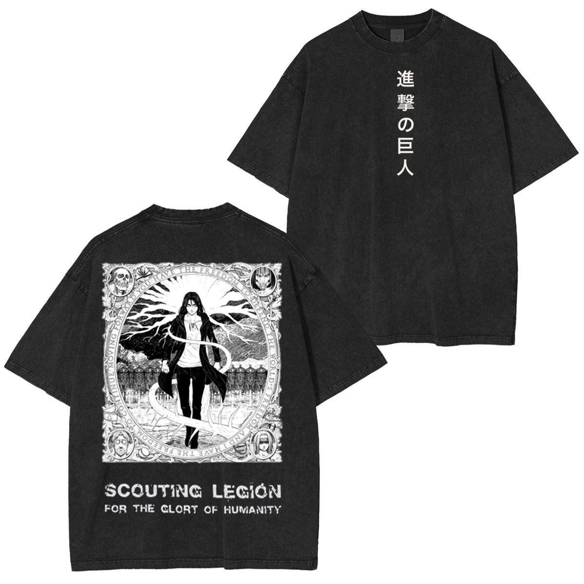 Attack on Titan Washed T-shirt/Crewneck/Hoodie