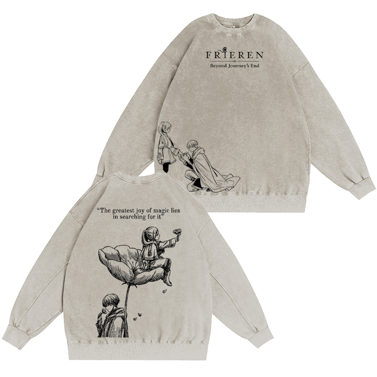 Frieren: Beyond Journey's End Washed T-shirt/Crewneck/Hoodie