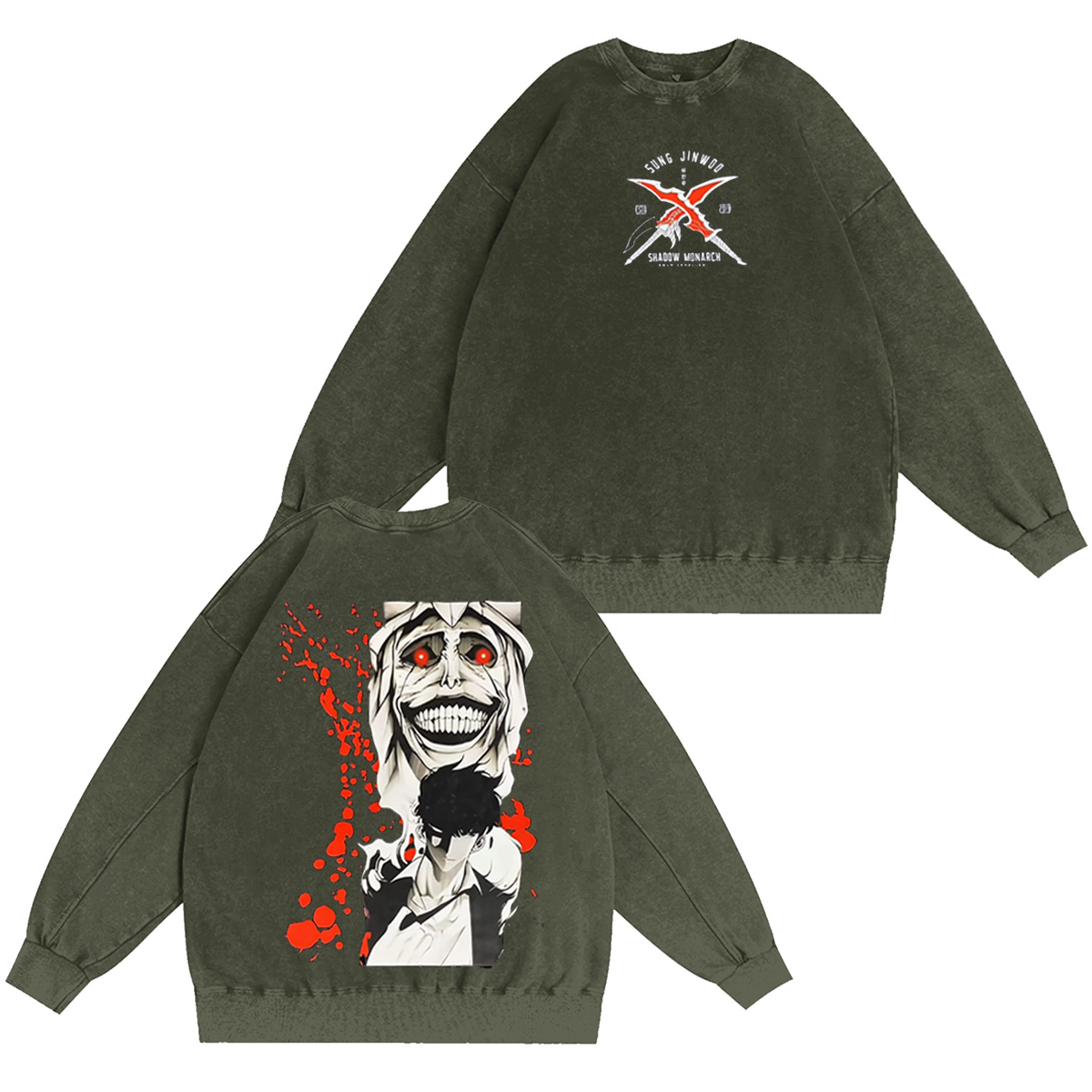 Solo Leveling Washed T-shirt/Crewneck/Hoodie