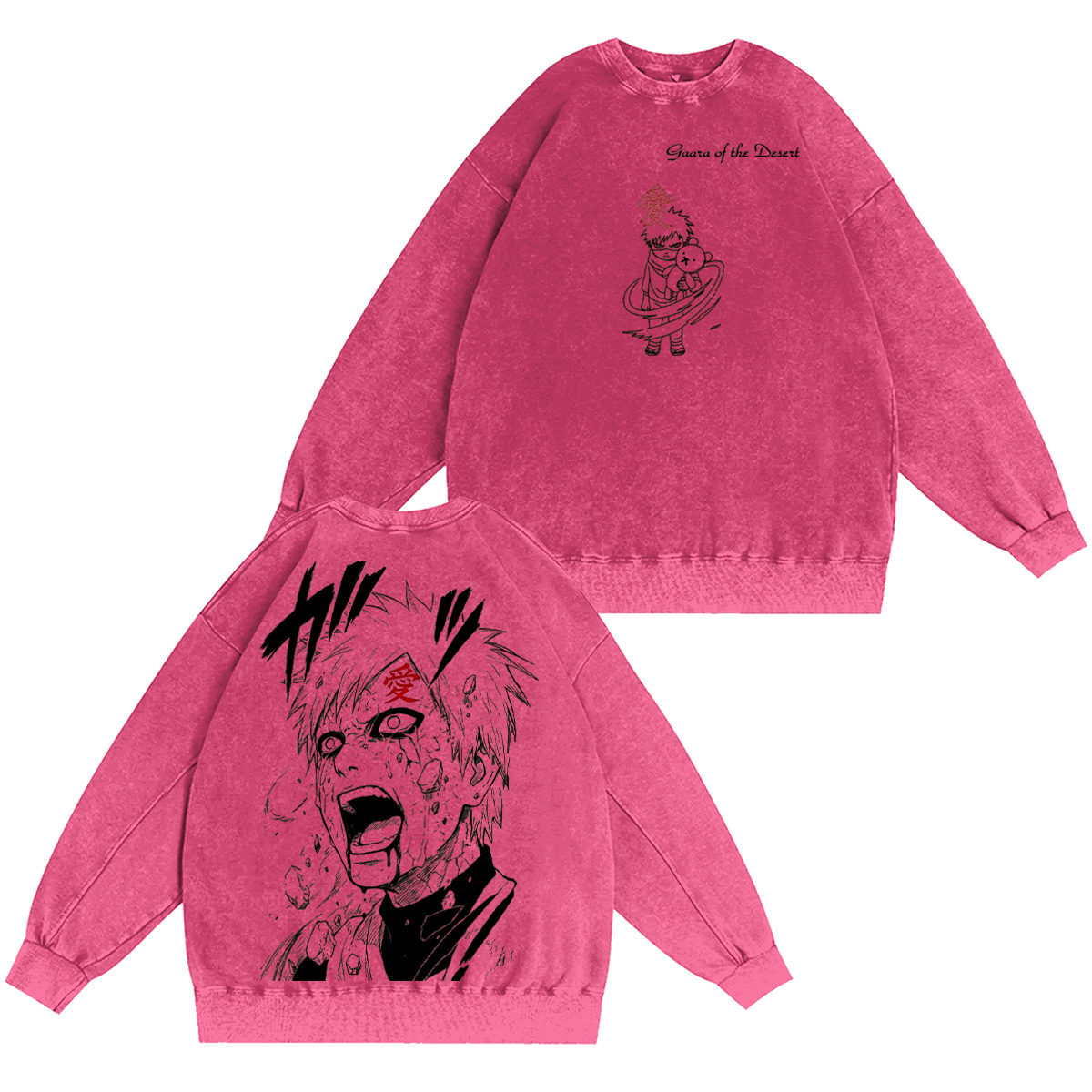 Gaara Naruto Washed T-shirt/Crewneck/Hoodie
