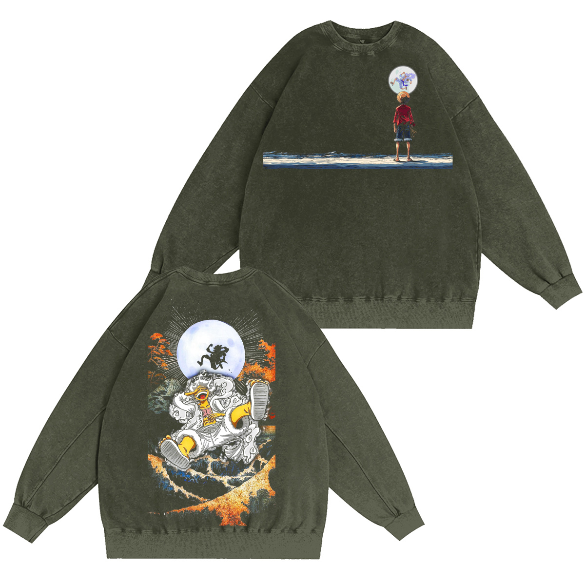 One Piece Washed T-shirt/Crewneck/Hoodie