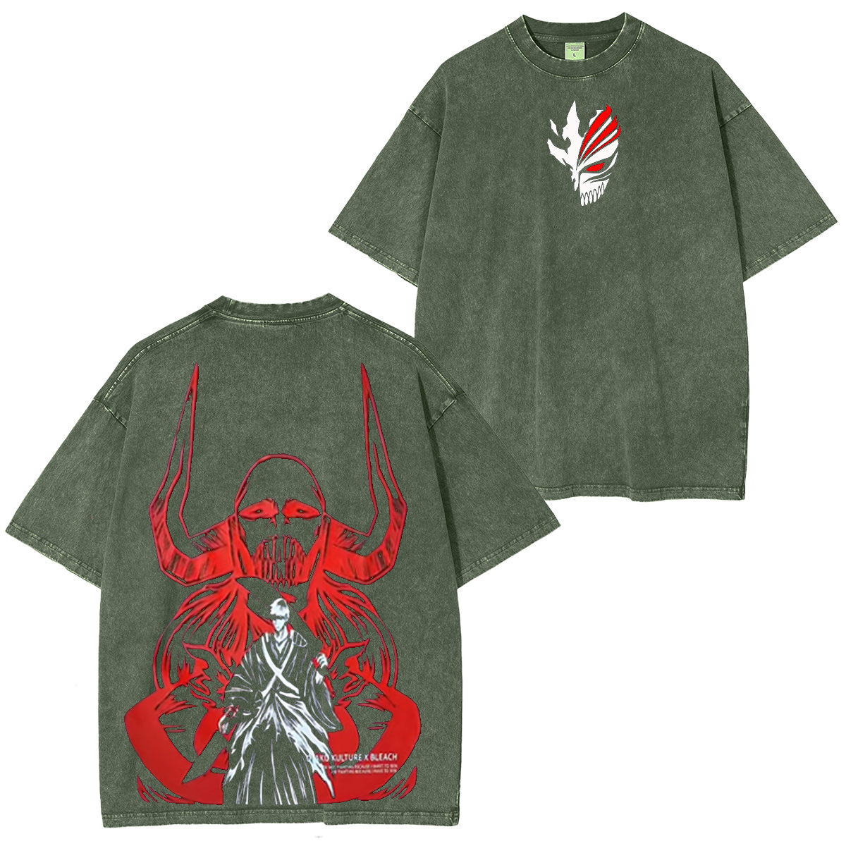 Ichigo Kurosaki Hollow Mark Bleach Washed T-shirt/Crewneck/Hoodie