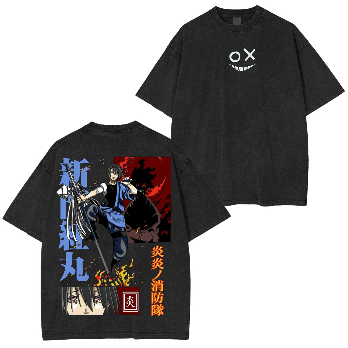 Fire Force Washed T-shirt/Crewneck/Hoodie