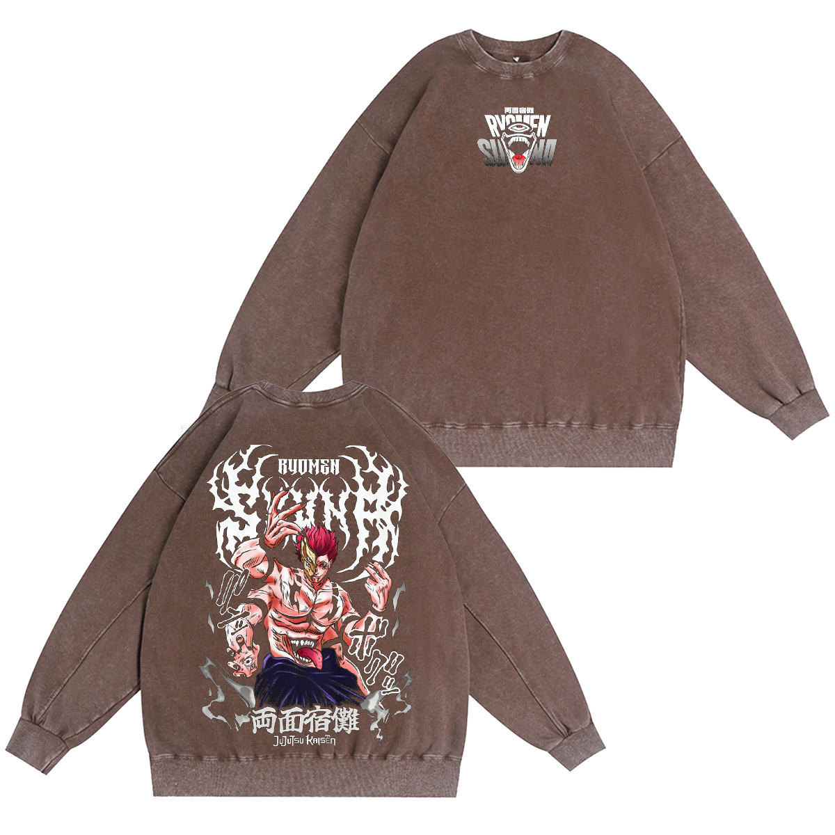 Ryomen Sukuna Jujutsu Kaisen Washed T-shirt/Crewneck/Hoodie