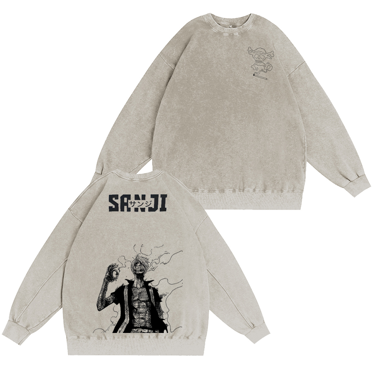 One Piece Washed T-shirt/Crewneck/Hoodie