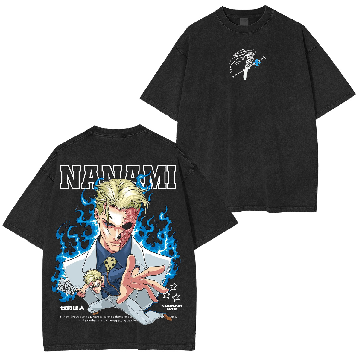 Kento Nanami Jujutsu Kaisen Washed T-shirt/Crewneck/Hoodie