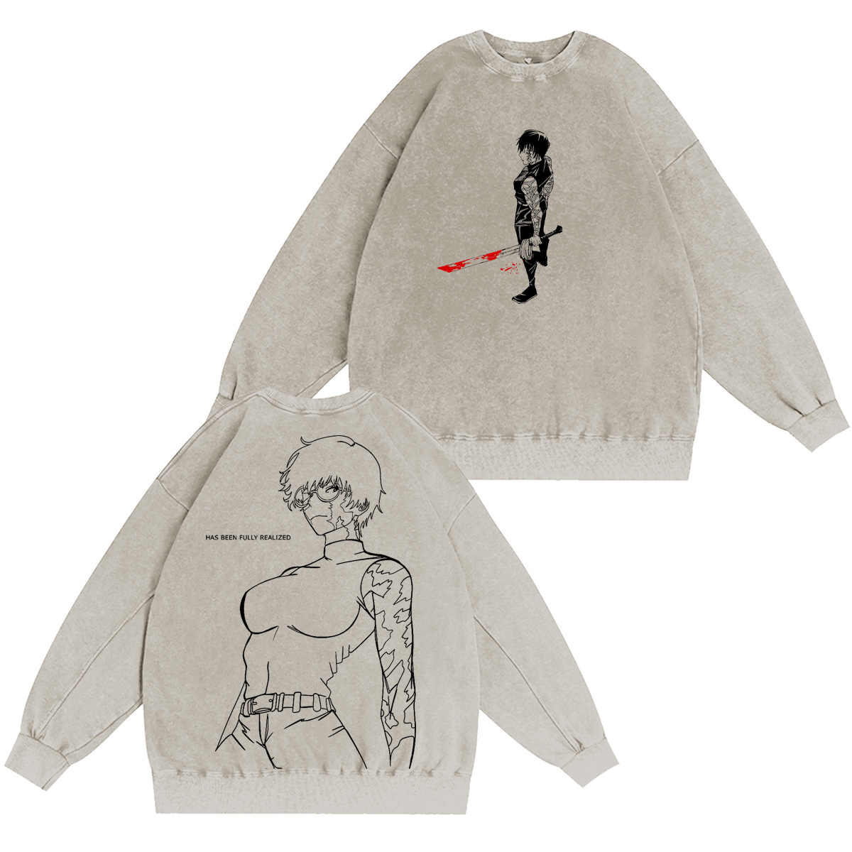 Maki Zenin Jujutsu Kaisen Washed T-shirt/Crewneck/Hoodie