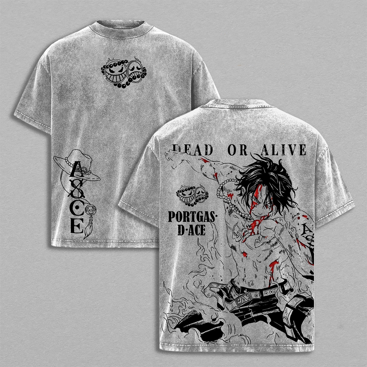 One Piece Washed T-shirt/Crewneck/Hoodie