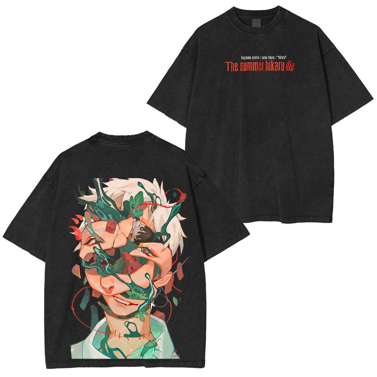 the summer hikaru die Anime Washed T-shirt/Crewneck/Hoodie