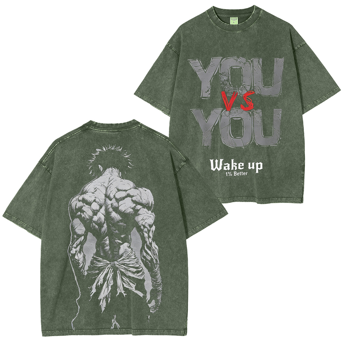 Baki Hanma Anime Washed T-shirt/Crewneck/Hoodie