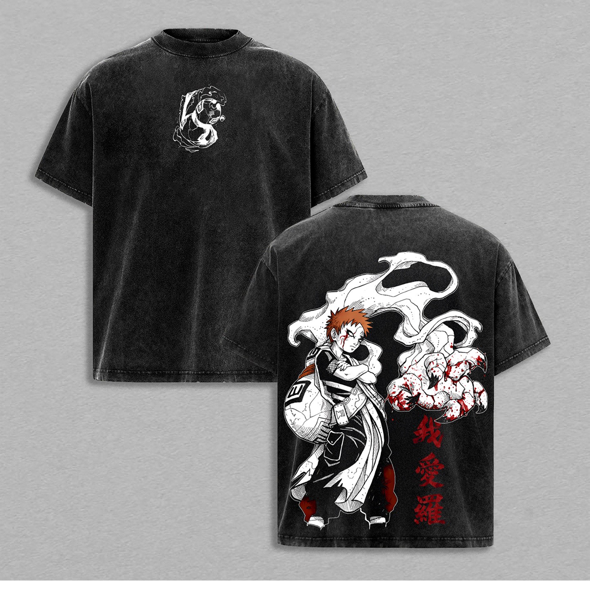 Gaara washed T-shirt/Crewneck/Hoodie